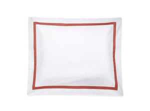 Pillow Sham - Matouk Lowell Coral Bedding at Fig Linens and Home