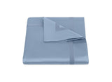 Matouk Duvet Cover - Nocturne Cotton Sateen Hazy Blue Bedding at Fig Linens and Home