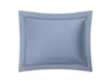 Matouk Pillow Sham - Nocturne Cotton Sateen Hazy Blue Bedding at Fig Linens and Home
