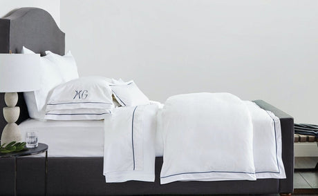 Matouk Bergamo Giza Percale Bedding at Fig Linens and Home