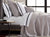 Matouk coverlet - Selah Silver Blanket at Fig Linens and Home