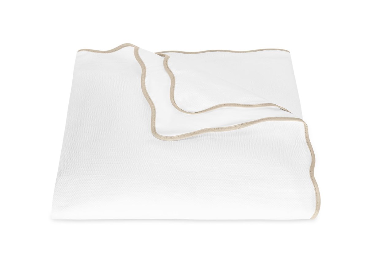 Duvet Cover - Matouk Camila Pique Dune Bedding at Fig Linens and Home