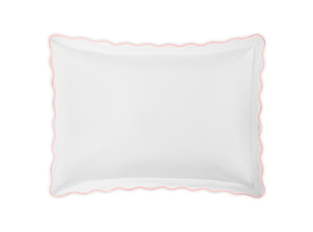 Pillow Sham - Matouk Camila Pique Pink Bedding at Fig Linens and Home