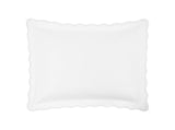 Pillow Sham - Matouk Camila Pique White Bedding at Fig Linens and Home