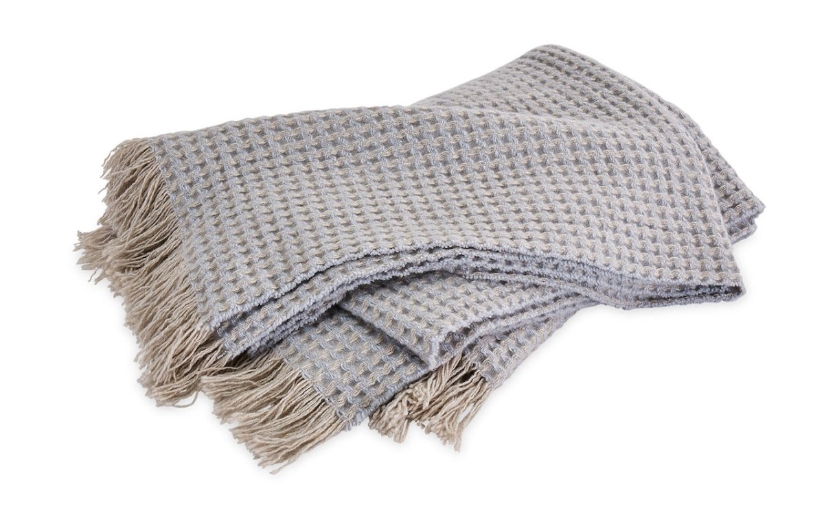 Matouk Cashmere Throw - Cleo Cloud Oversized Throw Blanket with Fringe