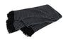 Matouk Cashmere Throw - Cleo Inkwell Oversized Throw Blanket with Fringe