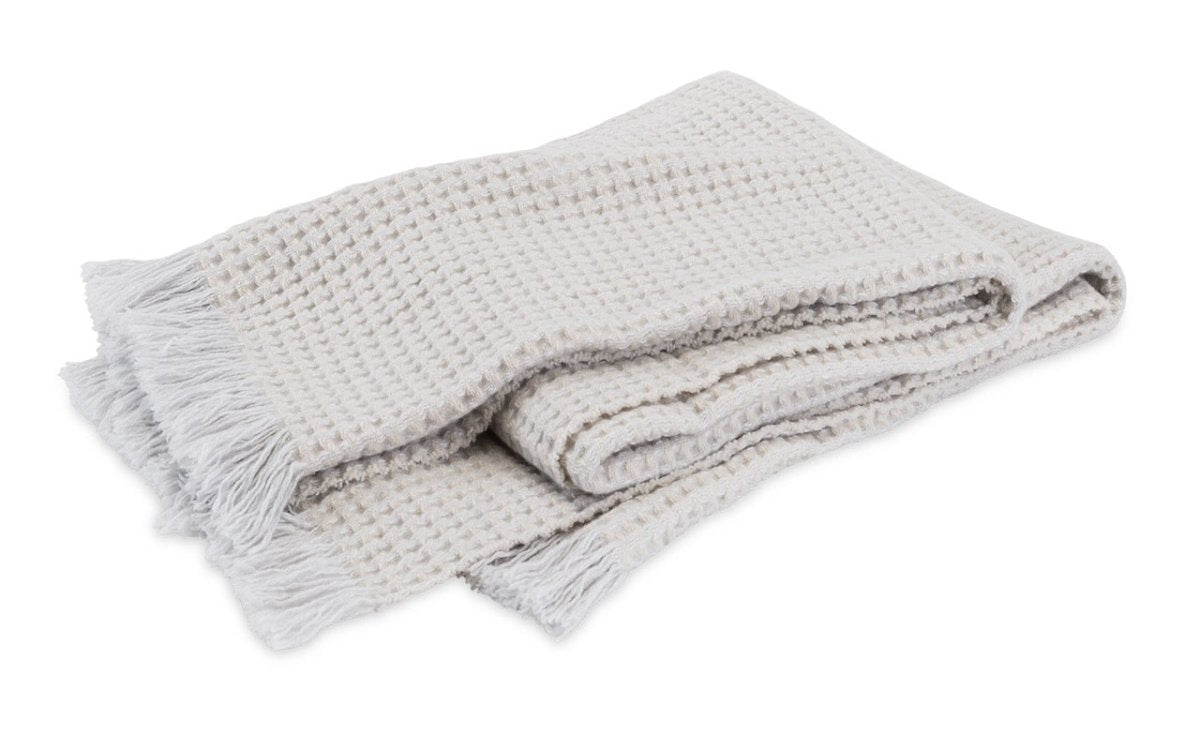Matouk Cashmere Throw - Cleo Pearl Oversized Throw Blanket with Fringe