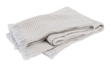 Matouk Cashmere Throw - Cleo Pearl Oversized Throw Blanket with Fringe