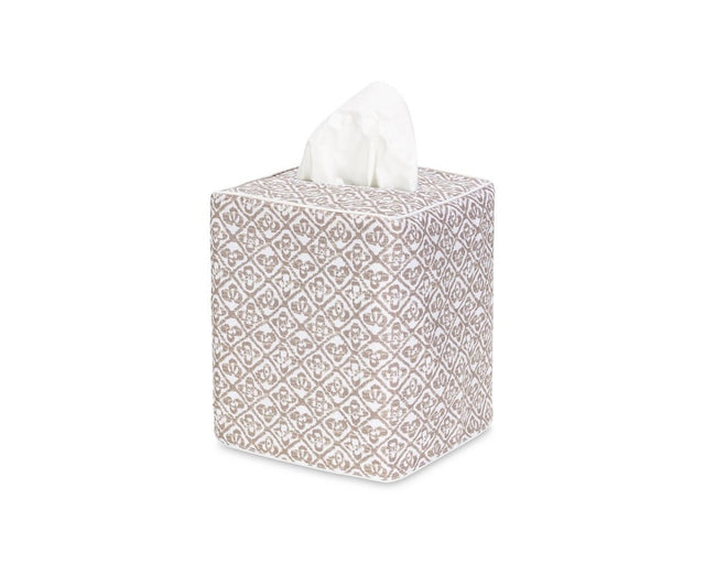 Tissue Box Cover - Catarina Dune Tissue Cover by Matouk Schumacher at Fig Linens and Home