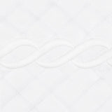 Matouk Classic Chain Scallop Matelasse Swatch White  | Matouk at Fig Linens and Home