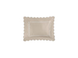 Matouk Classic Chain Scallop Matelasse boudoir sham Dune and Bone  | Matouk at Fig Linens and Home