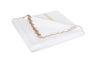 Matouk Classic Chain Scallop Matelasse coverlet dune  | Matouk at Fig Linens and Home 