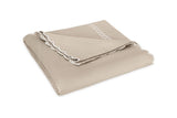 Matouk Classic Chain Scallop Matelasse coverlet Dune and Bone  | Matouk at Fig Linens and Home