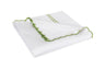Matouk Classic Chain Scallop Matelasse coverlet Spring Green  | Matouk at Fig Linens and Home