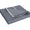 Matouk Classic Chain Scallop Matelasse coverlet Steel Blue and Bone  | Matouk at Fig Linens and Home