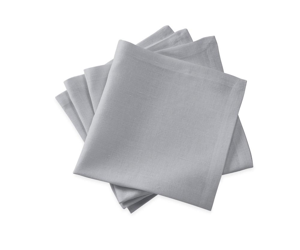Chamant Silver Cocktail Napkins | Matouk at Fig Linens