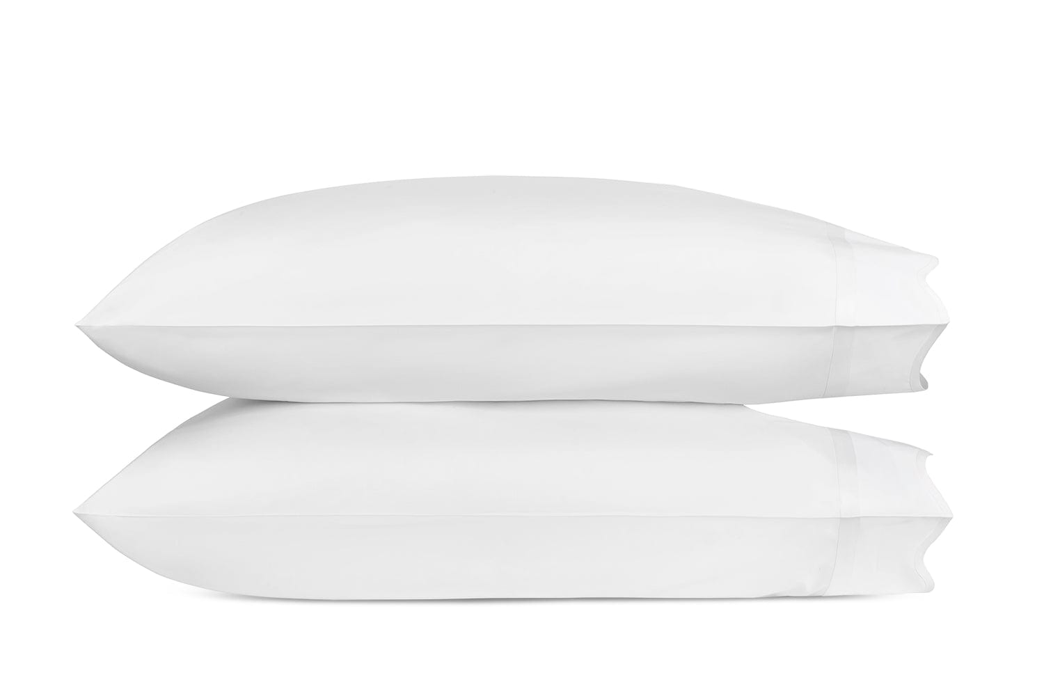 Pillowcases - Matouk White Cornelia Giza Bedding at Fig Linens and Home