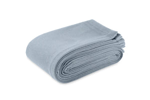 Blanket - Cosmo Hazy Blue Merino Wool Blanket - Matouk at Fig Linens and Home