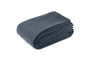 Blanket - Cosmo Navy Blue Merino Wool Blanket - Matouk at Fig Linens and Home
