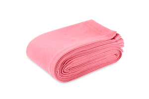 Blanket - Cosmo Peony Pink Merino Wool Blanket - Matouk at Fig Linens and Home