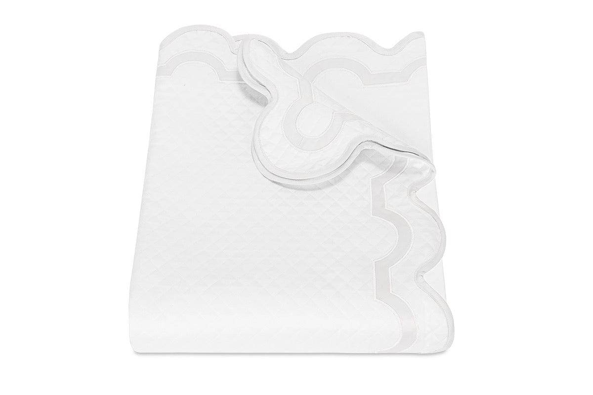 Matouk Coverlet - Mirasol Matelasse Bone Bed Cover - Fig Linens and Home