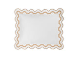 Pillow Sham - Matouk Mirasol Matelasse Champagne Pillow Sham - Fig Linens and Home