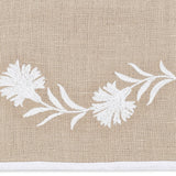 Swatch of Matouk Daphne Linen Oat Set of 2 Guest Towels at Fig Linens and Home