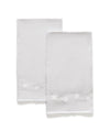 Powder Room Guest Towels - Matouk Daphne Linen Quartz Set of 2 Fingertip Towels
