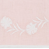 Swatch of Matouk Daphne Linen Pink Set of 2 Guest Towels at Fig Linens and Home