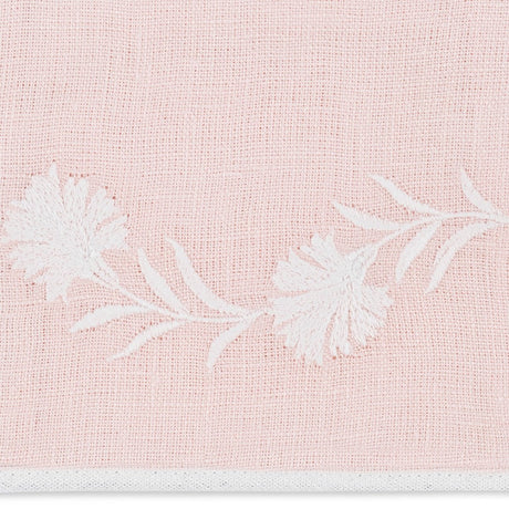 Swatch of Matouk Daphne Linen Pink Set of 2 Guest Towels at Fig Linens and Home