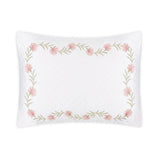 Daphne Matelassé in Peony Pink |  Matouk Boudoir Sham at Fig Linens and Home