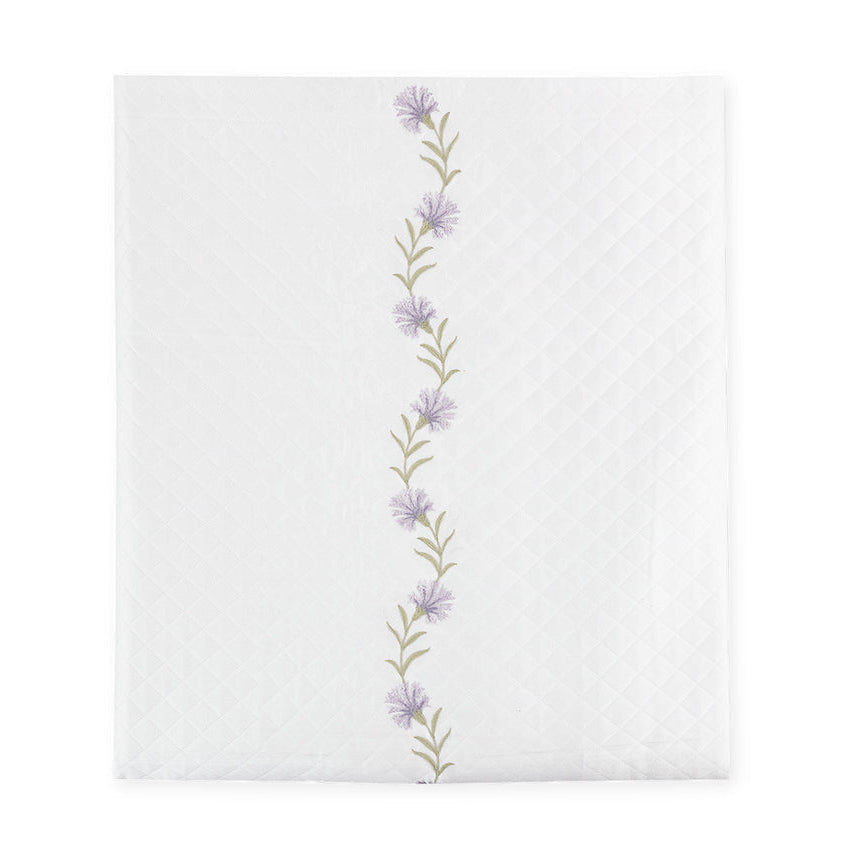 Daphne Matelassé in Lilac Purple |  Matouk Coverlet at Fig Linens and Home