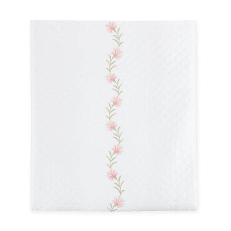 Daphne Matelassé in Peony Pink |  Matouk Coverlet at Fig Linens and Home