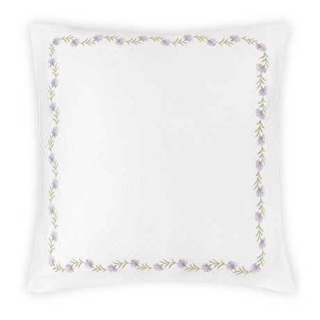 Daphne Matelassé in Lilac |  Matouk Euro Square Sham at Fig Linens and Home