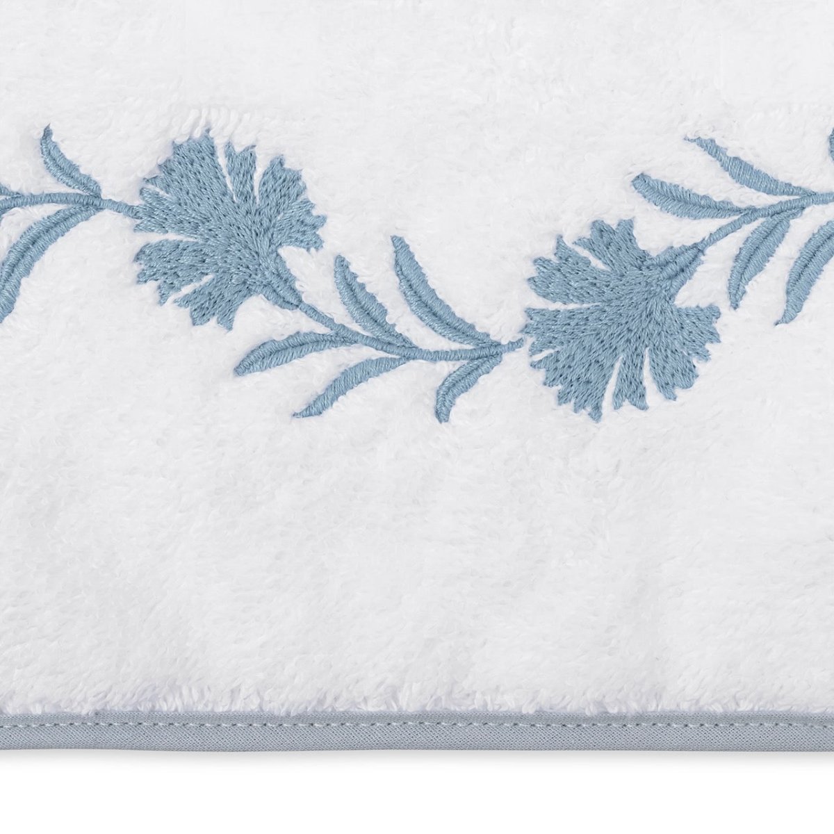 Matouk Daphne Bath by Matouk - Hazy Blue Bath Towel 30 x 52 at FIG LINENS AND HOME - 7
