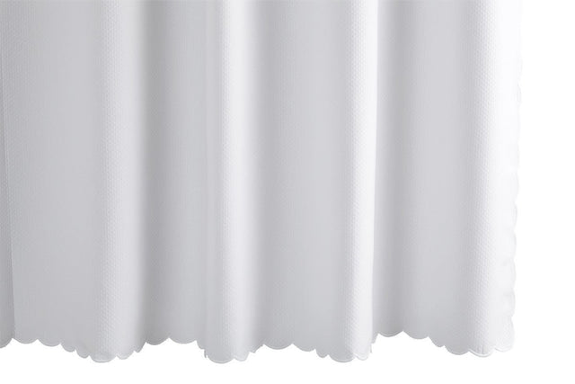 Shower Curtain with Scallop Hem | Matouk at Fig Linens and Home