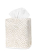 Tissue Box Cover - Duma Diamond Dune Tissue Cover - Matouk Schumacher at Fig Linens and Home
