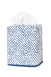 Tissue Box Cover - Duma Diamond Navy Blue Tissue Cover - Matouk Schumacher at Fig Linens and Home