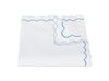 Matouk Duvet Cover Azure Blue India Pique | Fig Linens and Home