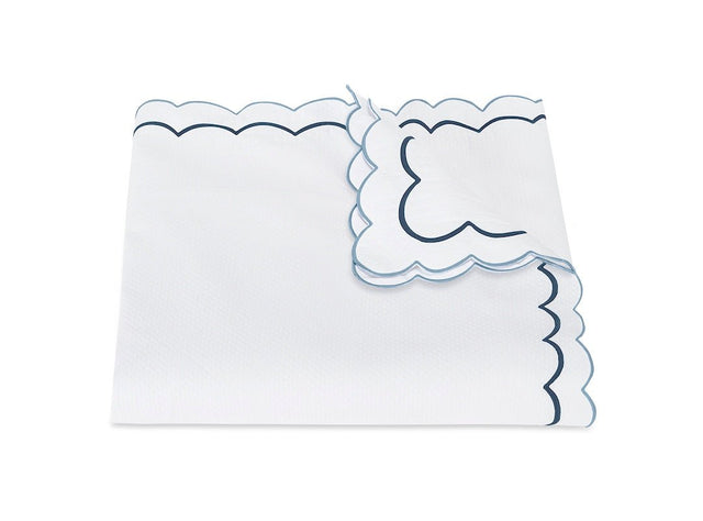 Matouk Duvet Cover Hazy Blue India Pique | Fig Linens and Home