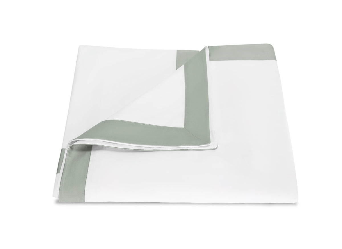 Matouk Emory Duvet Cover in Celadon at Fig Linens and Home