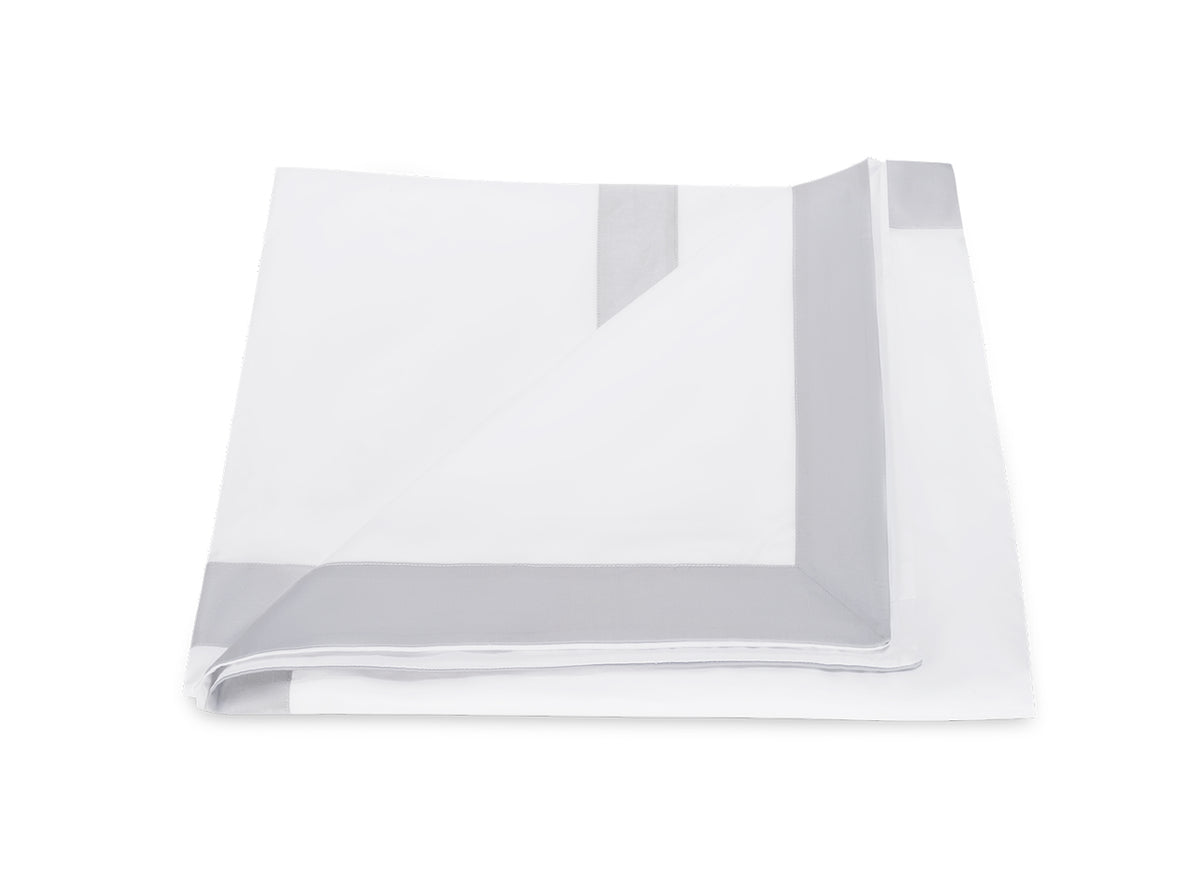 Matouk Emory Duvet Cover in Dove at Fig Linens and Home