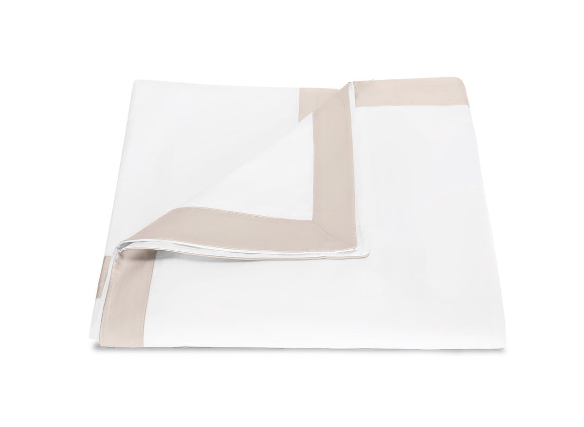 Matouk Emory Duvet Cover in Dune at Fig Linens and Home