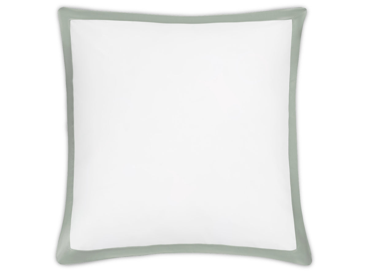 Euro Sham - Matouk Emory Pillow Sham in Celadon at Fig Linens and Home