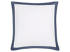 Euro Sham - Matouk Emory Pillow Sham in Steel Blue at Fig Linens and Home