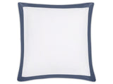 Euro Sham - Matouk Emory Pillow Sham in Steel Blue at Fig Linens and Home