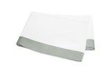 Matouk Emory Flat Sheet in Celadon at Fig Linens and Home