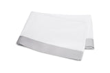 Matouk Emory Flat Sheet in Dove at Fig Linens and Home