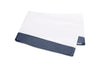 Matouk Emory Flat Sheet in Steel Blue at Fig Linens and Home