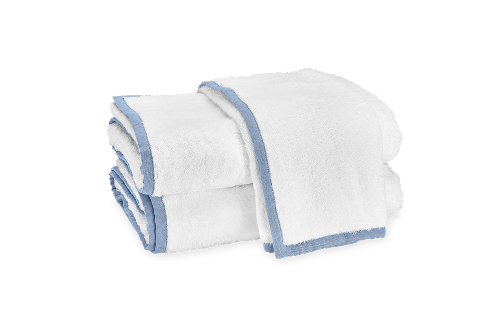 Enzo Azure Bath Towels | Matouk at Fig Linens